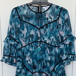 Bar III Layered Blouse Size Small